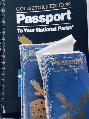 National parks passport book varying sizes